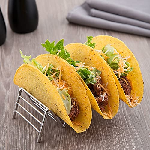 KMW Multi-Purpose Taco Rack Wire 3 Comp - (2 pcs Set), Steel, Small | for Buffets, Catering & Events | Durable Build 2