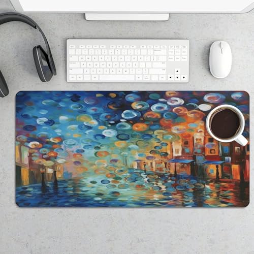 Colored Painting Desk Pad con Base de Goma Grande miniatura 5