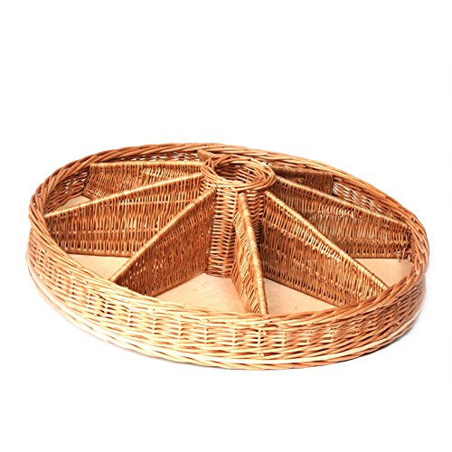 Cesta de mimbre expositora de e-wicker24 para tiendas y fruterías 4