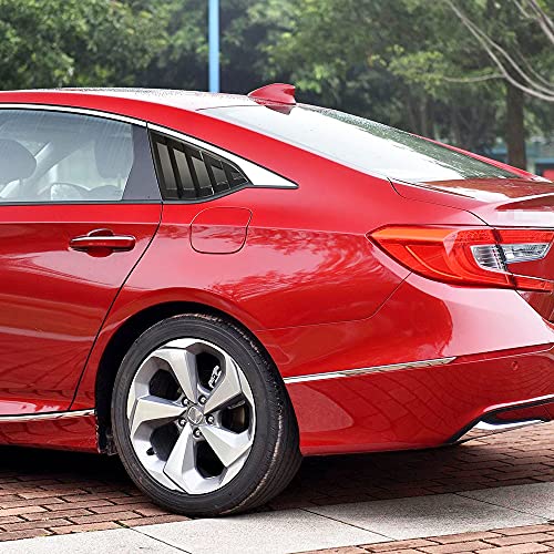 Dloveg Rear Side Window Louvers Compatible For Honda Accord 2022 2021 2020 2019 2018 Accesories Sport Style Air Vent Cover (Matte Black) #TOP5