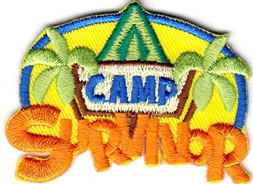 Camp Survivor Iron On Patch Scouts Cub Girl Boy Camping