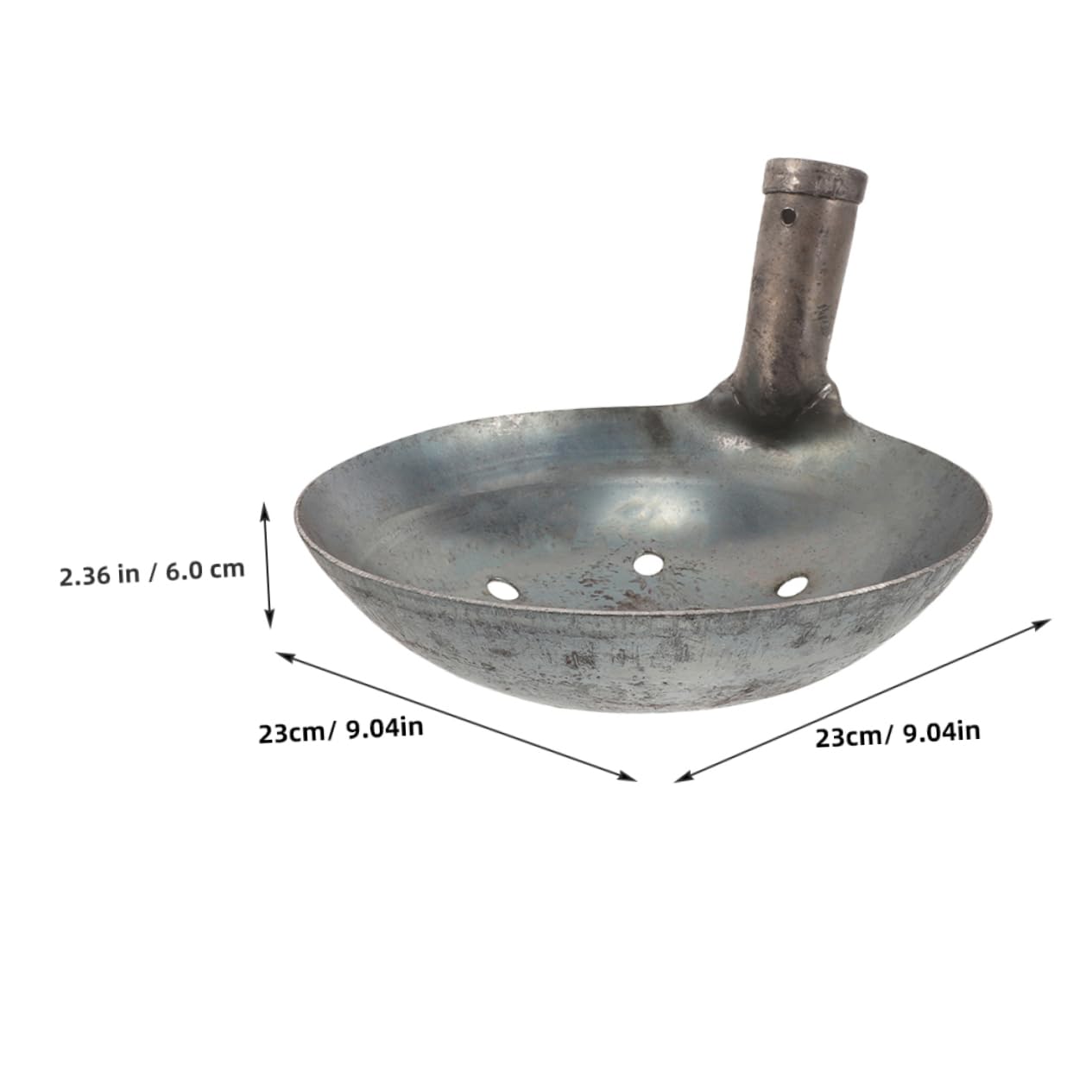 Toyvian Pala para Estiércol Metálica Cucharón Grande de Metal para Tamizar Estiércol Pala Reutilizable para Jardín y Limpieza de Desechos