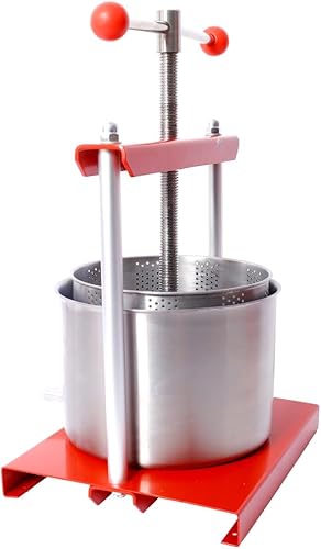 Miniatura 5 de Prensa de queso, prensa manual de frutas y vino, máquina de prensa de alimentos de acero inoxidable para jugo, aceite de oliva y extracción de