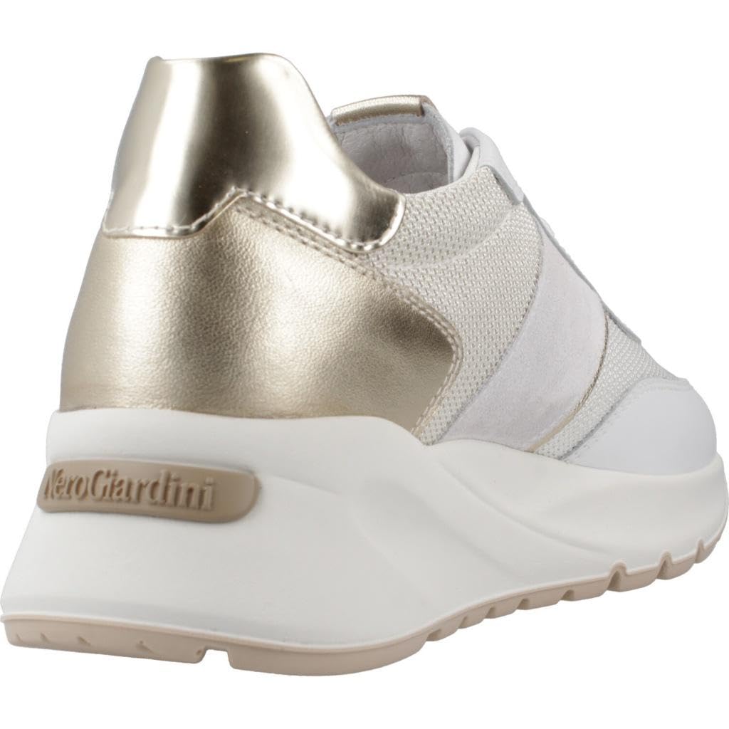 Nero Giardini E512862D Sneakers Donna in Pelle, Tela E Materiale Tecnico