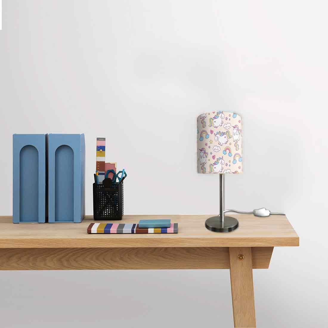 Nutcase Designer Small Unicorn and Rainbow Design Table Lamp - 13 inches Tall (Multicolour) 1