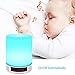 DYTesa Romantic Outdoor Night Light Bluetooth Speaker with Bedroom Table Lamp Support Touch-Sensitive Control Panel and Alarm Clock for kids