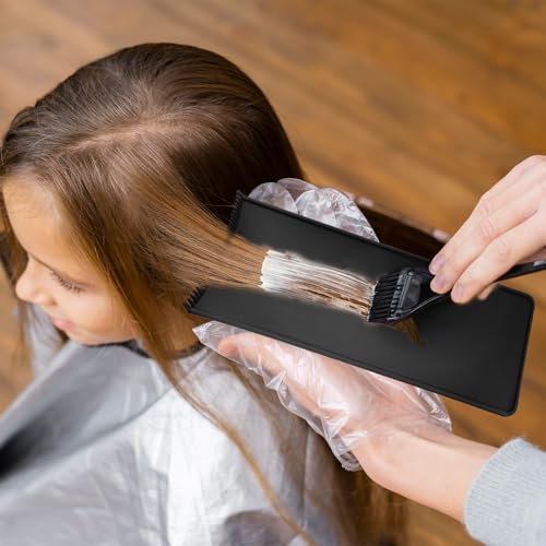 1 pcs highlighting board balayage board hair coloring paddle balayage highlighting boards with teeth hair dye tools highlighting-paddle for barber salon hairstylist hair-dying tools black