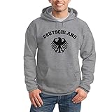 50% Baumwolle, 50% Polyester, Premium-Qualität, Deutschland Adler Deutsches Fan Shirt WM Olympiade 2016 Kapuzenpullover Hoodie