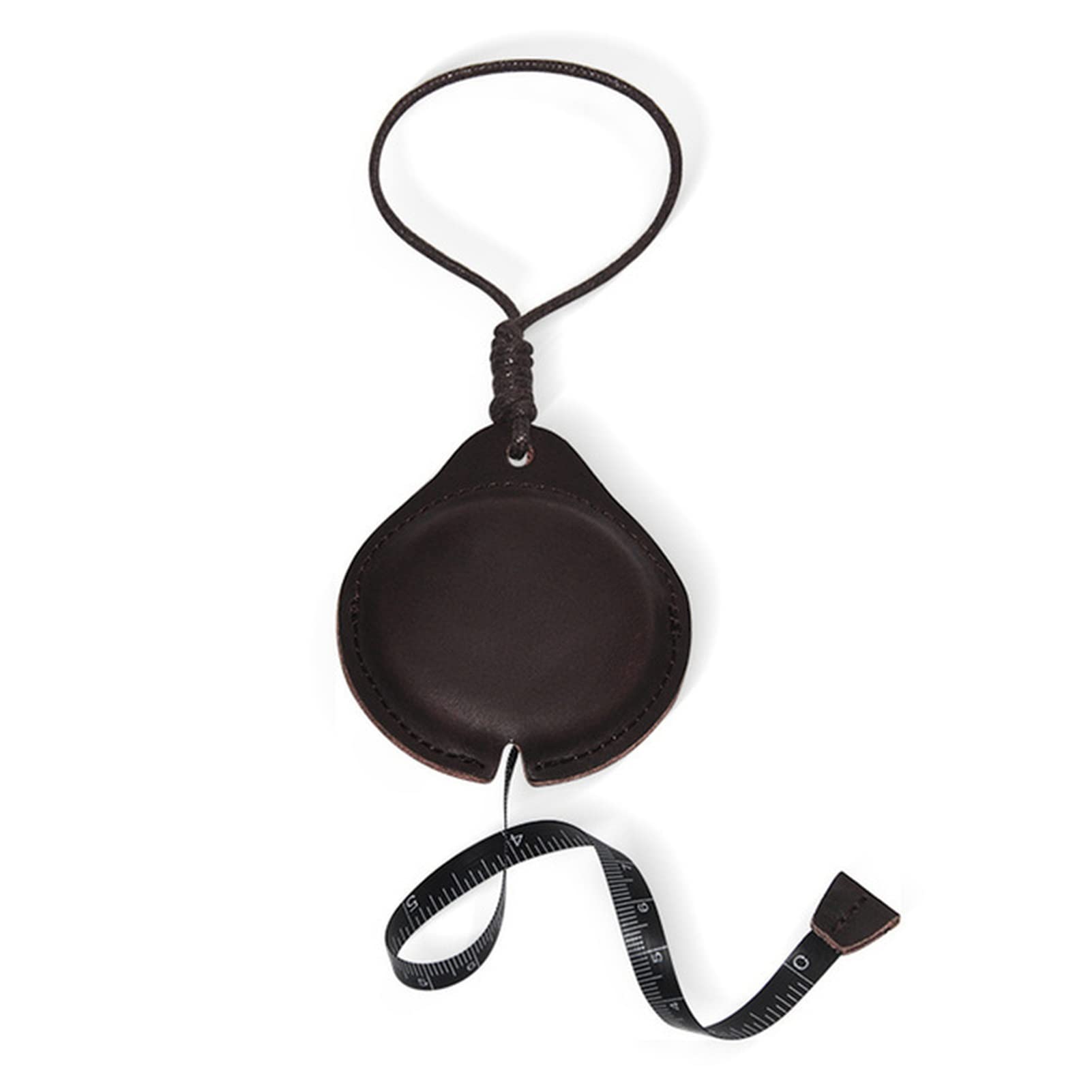 DUnLap Mètres à Ruban Véritable en Cuir Mesure Pocket Pocket Mesure Sac à Main Chaîne à Main for la Couture Tissu Tissu Hauteur Tool Mesure Ruban à Mesurer