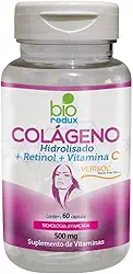 Bio Redux - Colágeno Hidrolisado (+ Retinol + Vitamina C) Verisol 60 Cápsulas 500mg