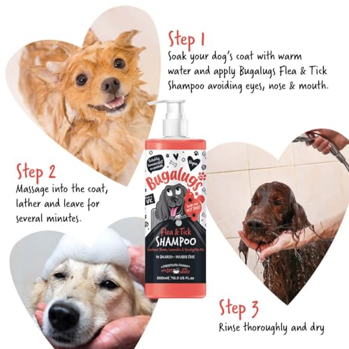 Bugalugs Hundeshampoo Flöhe & Zecken 500 ml mit Neemöl