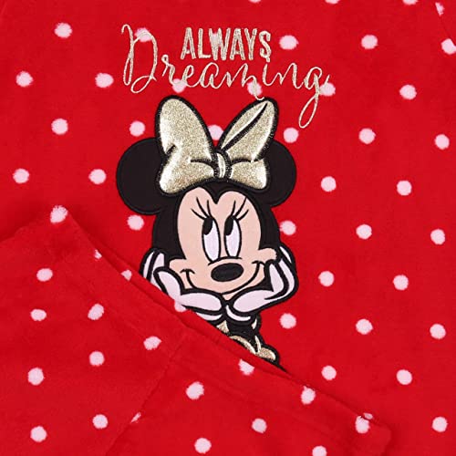 Pigiama Caldo di Colore Rosso a Pois Topolino