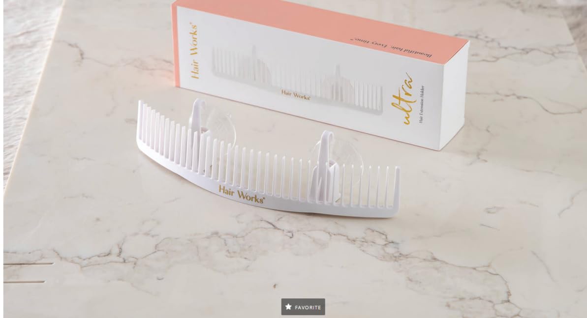 Hair Works Ultra Hair Extension Holder (White)