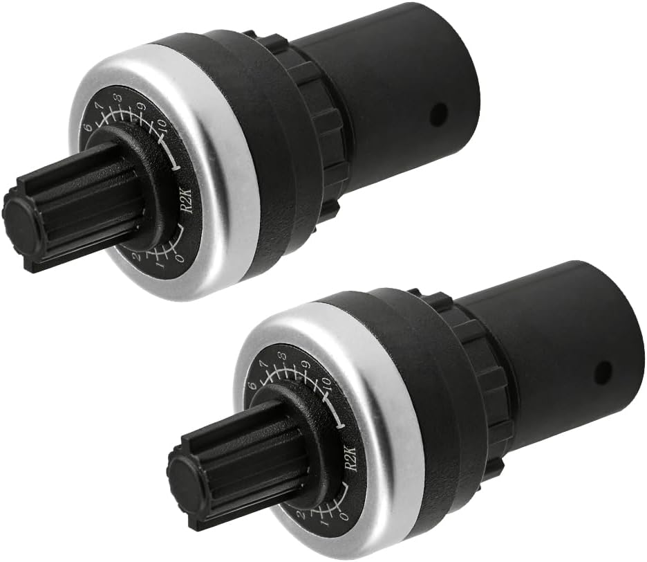 2 PCS LA42DWQ-22 22mm 2K Ohm Variable Speed Drive Potentiometer Rotary Potentiometer Inverter Converter (2K)