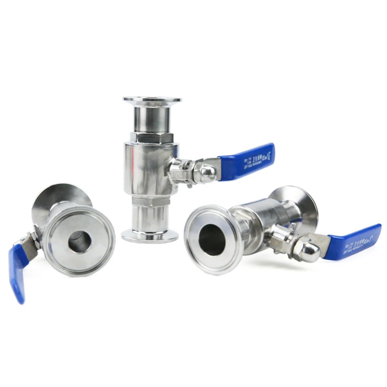1 pcs Válvula de bola sanitaria Tri-Clamp 51mm × Férula 64mm