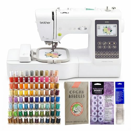 Brother SE700 Sewing and Embroidery Machine with Hoop Area -...