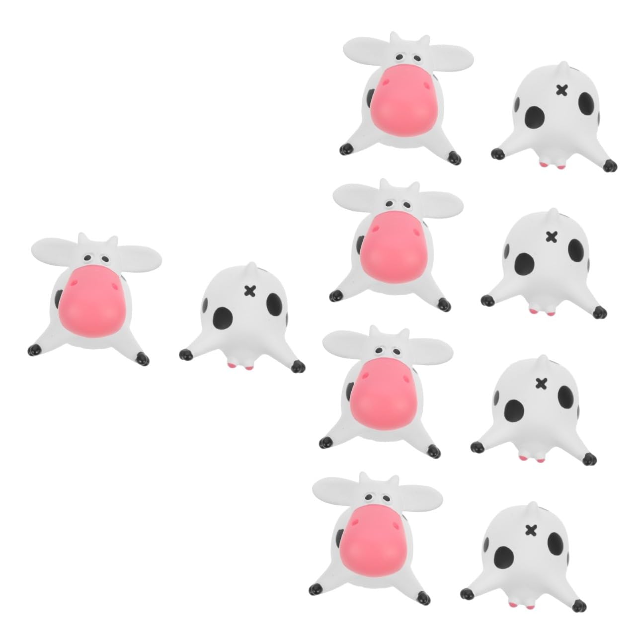 Cabilock 5 Juegos Imanes De Nevera De Vaca Ardilla Pequeños Juguetes De Peluche Pizarra para Frigorífico Mascota Lavavajillas Perro Rata De Juguete Vaca Imanes Lindos Imanes Resina