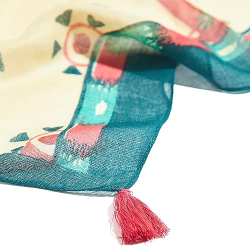 Image of Chumbak Viscose Scarf For Women|Lightweight Neck Stole /Wrap And Head Cover For Girls|Sun Protection Scarf For Women|Stylish Ladies Fashion Accessory, Female, Multicolor