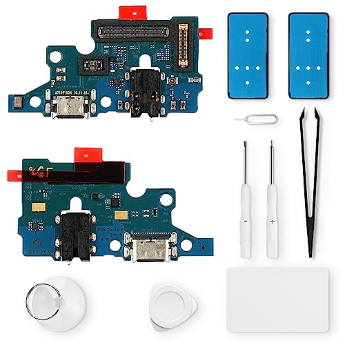 Eonpam Conector de Carga para Samsung Galaxy A71 Puerto de Carga Reemplazo Conector con Auriculares Jack Micrófono + Kit de Reparación