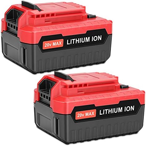 KUNLUN 2Pack 6.5Ah 20V MAX Replacement Battery for Porter-Cable 20V Lithium Battery PCC681L PCC685L PCC685L…