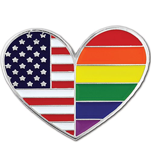 Image of PinMart Gay Pride LGBT Enamel Lapel Pin