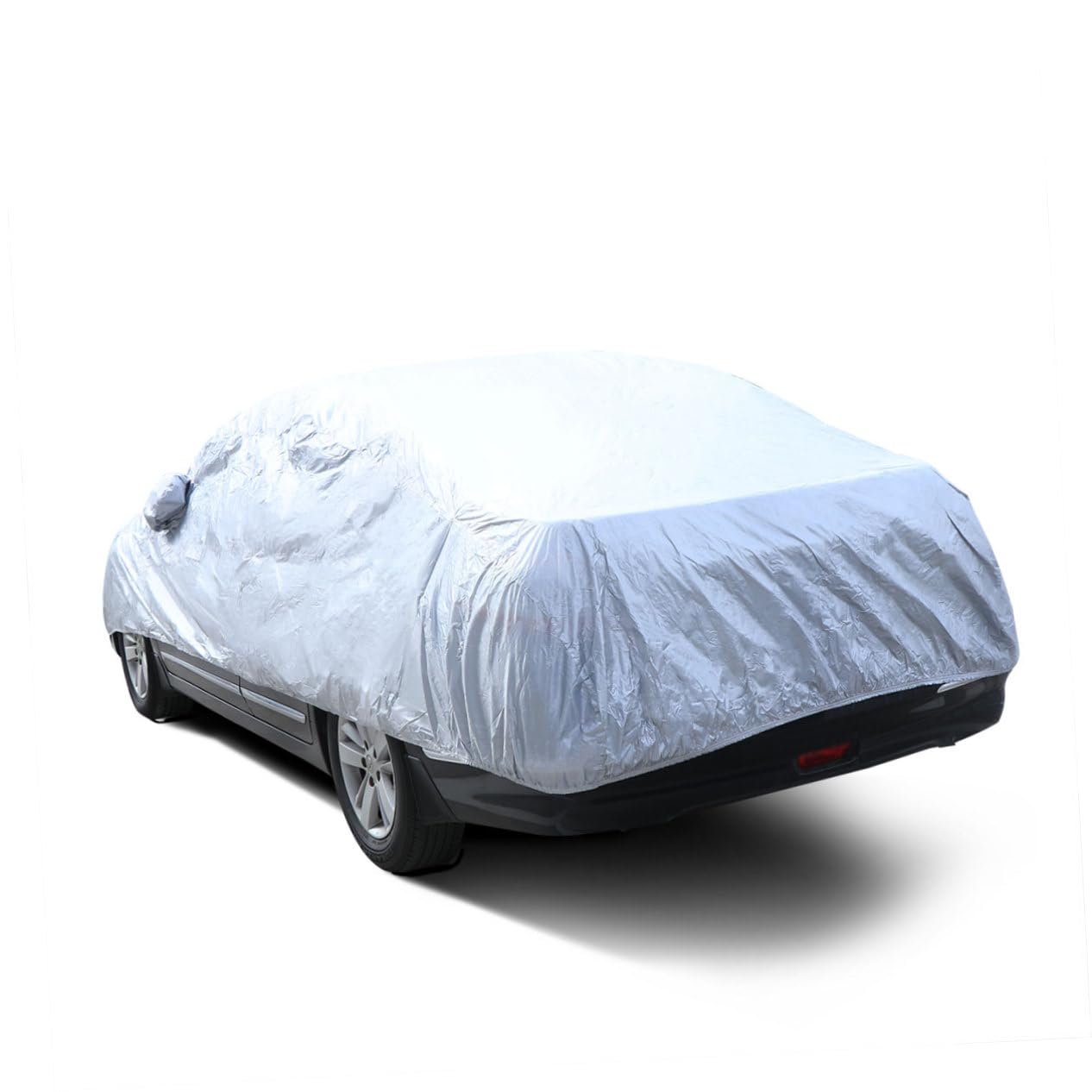 COOLHIYA Outdoor Car Cover Silver Protector for Uv Rain and Snow Fits and Suvs Breathable Design Compact Storage — view 9