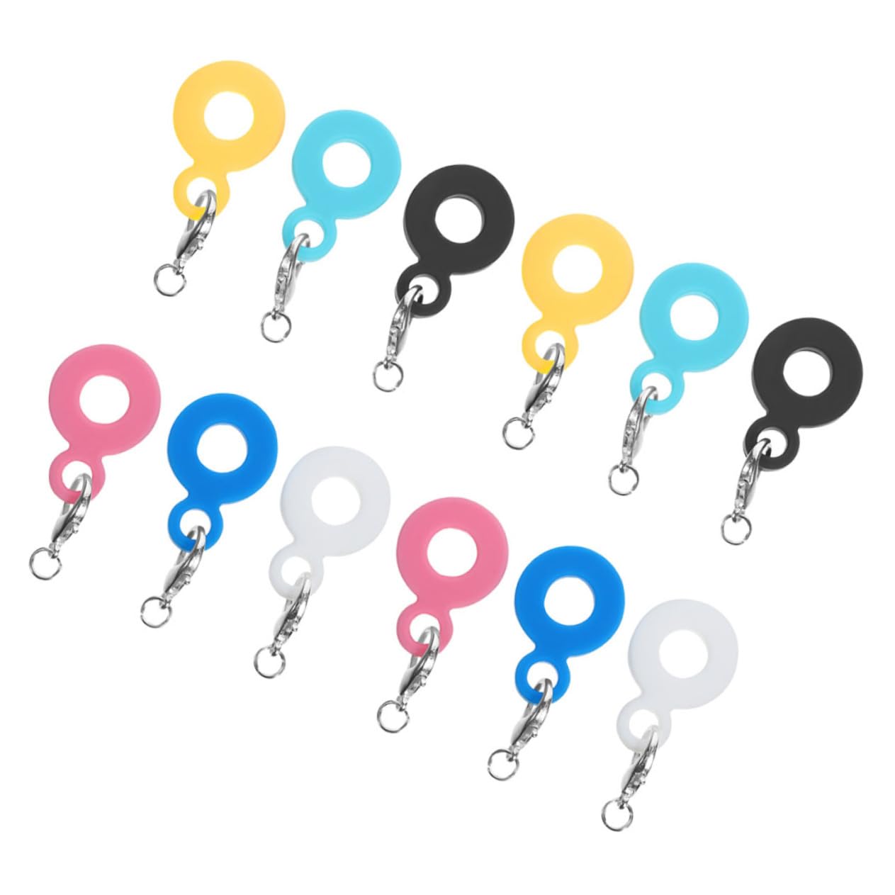 Cabilock 12Pcs Reusable Silicone Drinking Straw Pendants Cute Charms for Drink Decor for Personalizing Your Drinkware