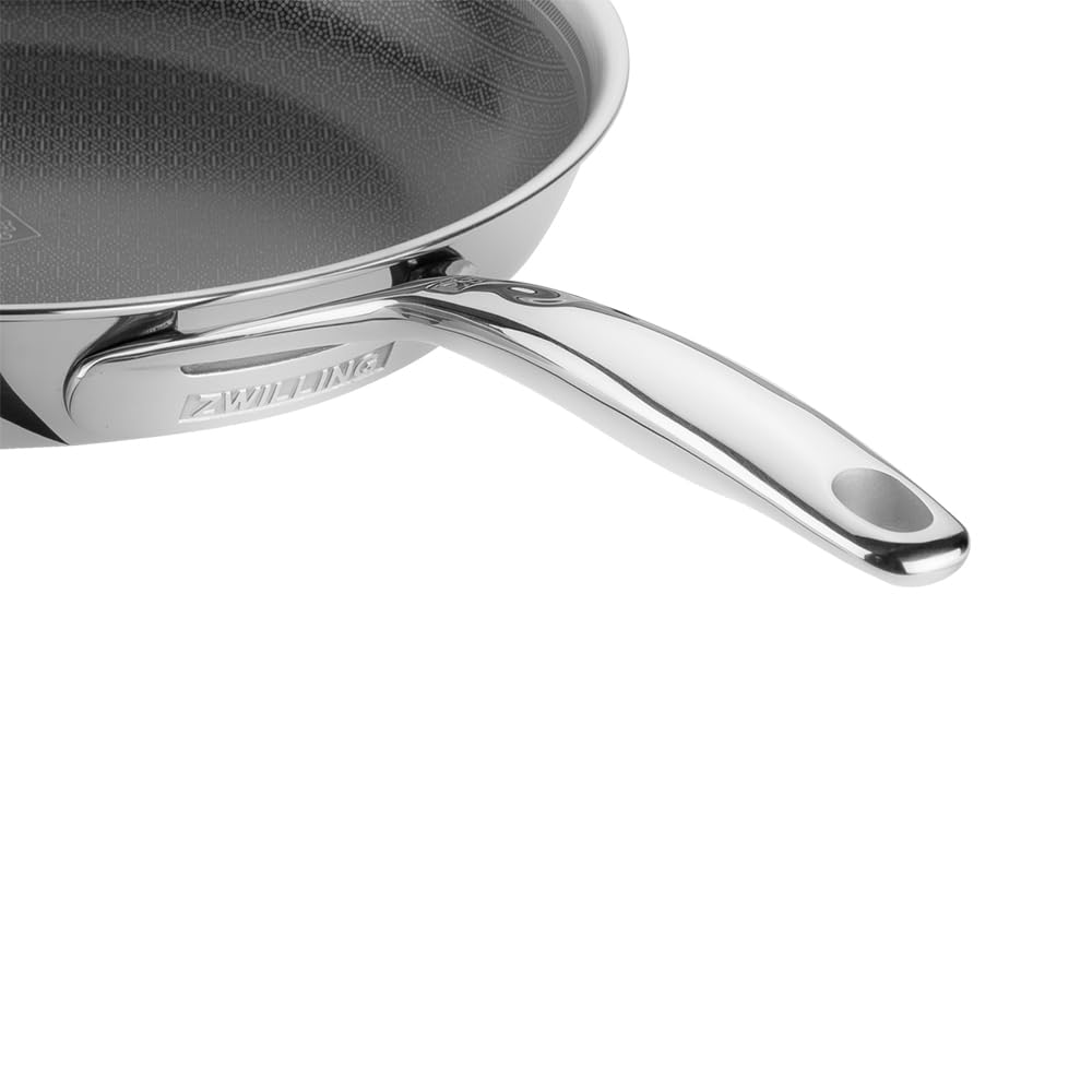 ZWILLING Peak Lot de 3 poêles à frire (20, 24, 28 cm), en acier inoxydable, revêtement en nid d'abeille, anti-adhésif, particulièrement résistant aux rayures, tous types de feux, compatible avec