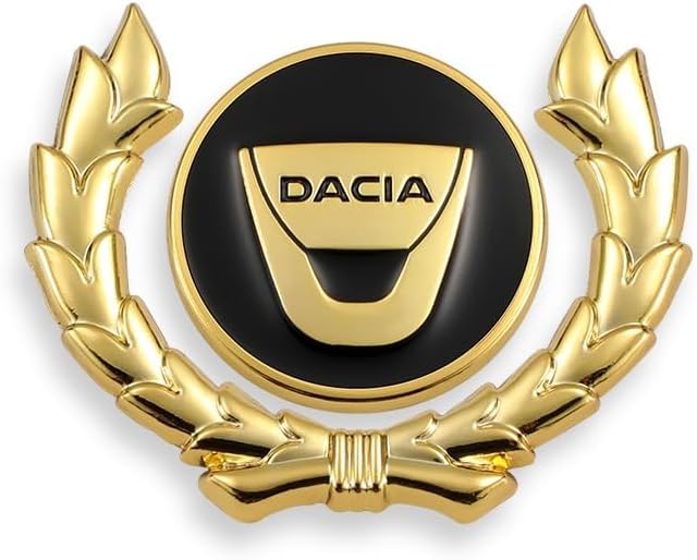 3D Chrome Car Badge Emblem for Dacia Spring Electric EV 2022 2023 2024, Metal Sticker To Cover Scratches & Rust, Self-Adhesive Body Decor Car Styling Accessories