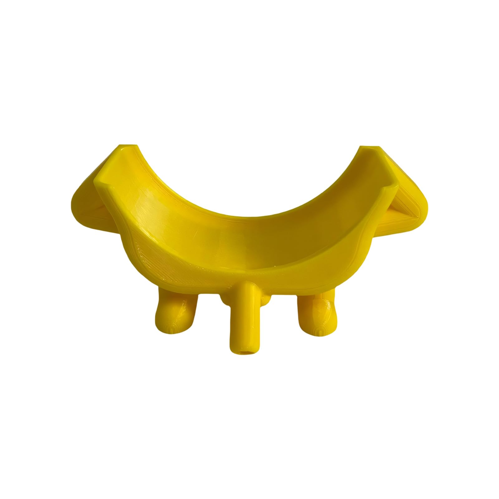 Carotoe Yellow Practical Elegant Smiling Sponge Soap Holder With Stable Base For Countertop Organization Smiling Sponge Holder Drying Rack With Drain Holes For Kitchen Bathroom