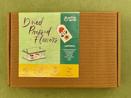 Image of DIY Art and Craft Gift Kit: Dried Press Flower Arrangement Hobby Craft Kit,, Multicolor