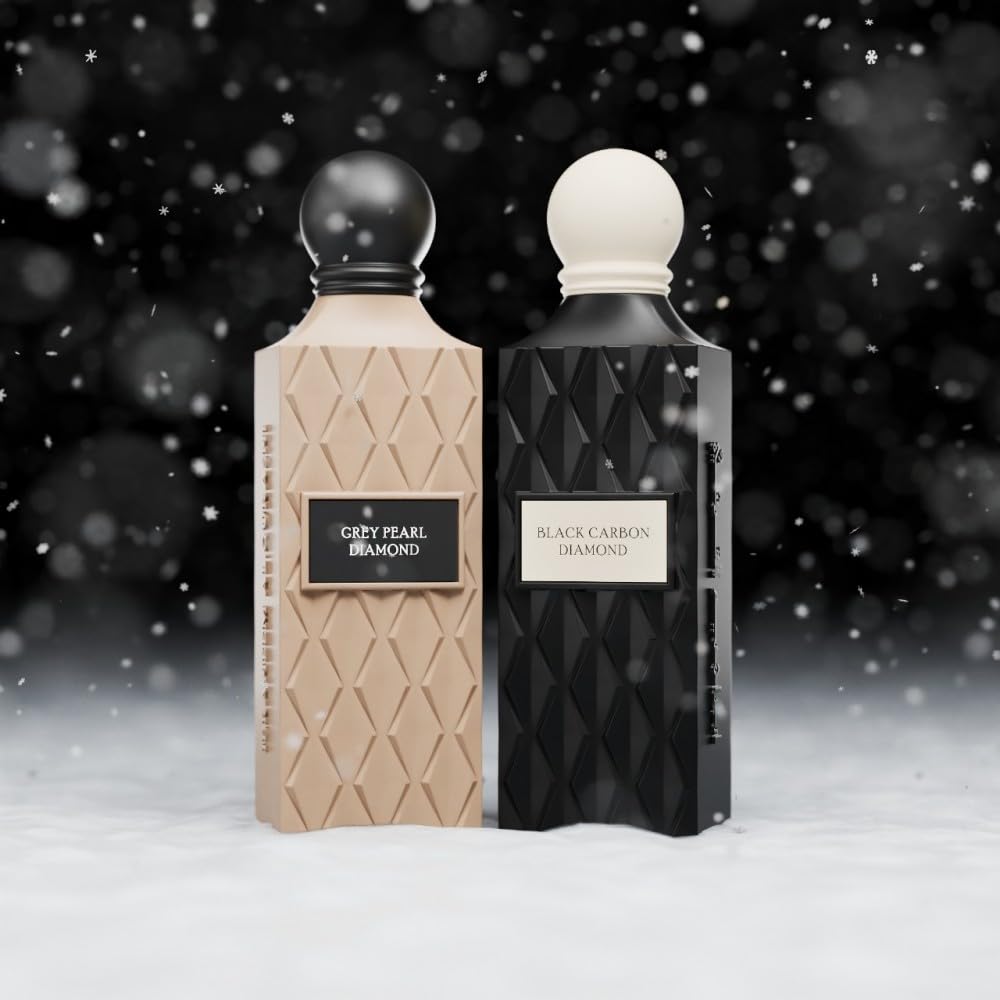 Ibraheem Al. Qurashi Grey Pearl Diamond 200ml + Black Carbon Diamond 200ml -WINTER COLLECTION -