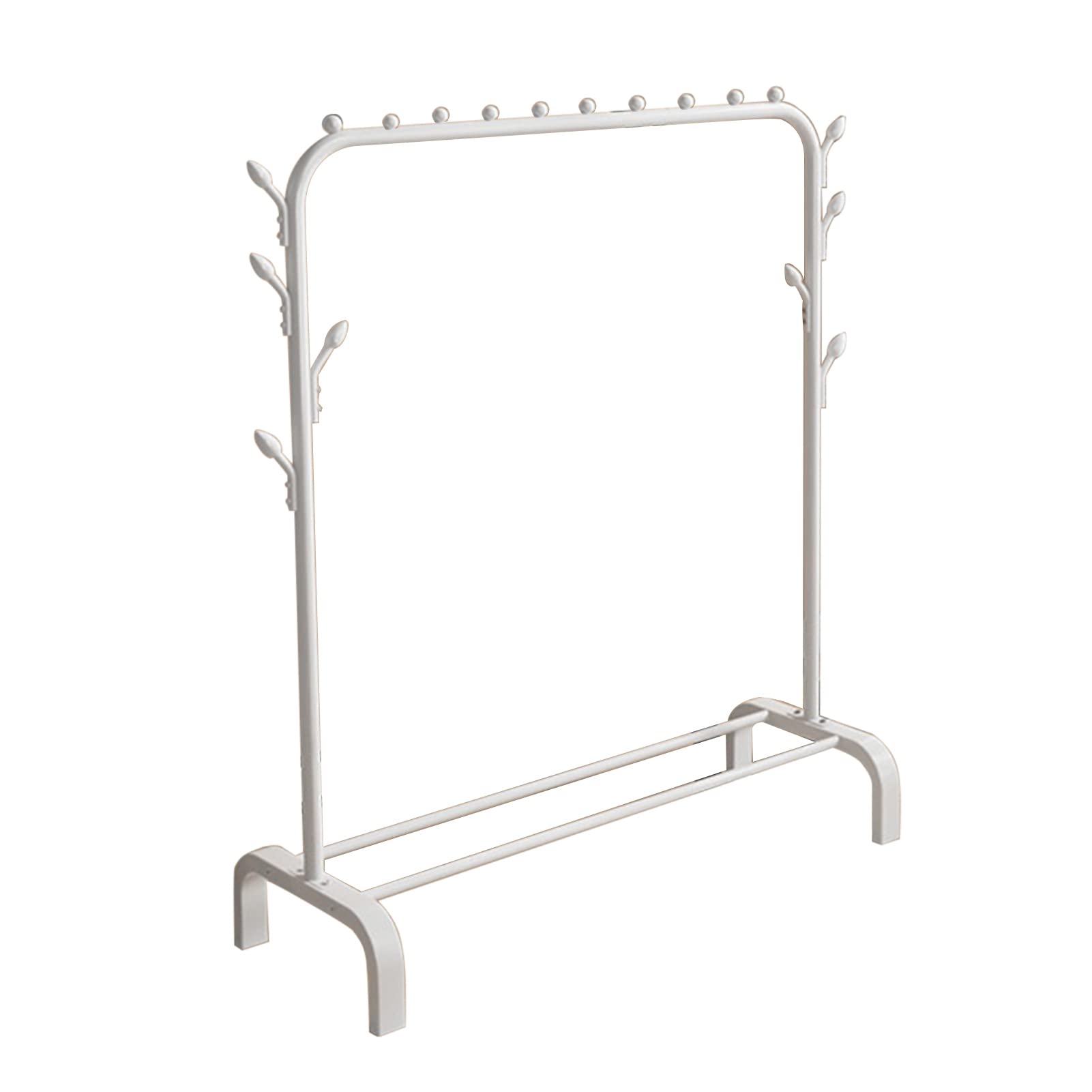 Clothing Rack Clothing Storage Shelf Bottom Shelf Design Good Load Bearing Non-Slip Corrosion Resistant Wide Application Shoes Clothes