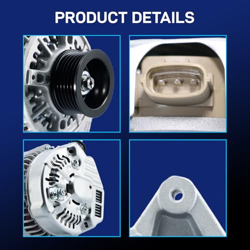 Image of New Alternator Replacement Fit for 2003-2008 Toyota Corolla Matrix 1.8L Pontiac Vibe 2003 2004 2005 2006 2007 2008, for 2000-2005 Celica MR2 Spyder 00 01 02 03 04 05, Replace OE 27060-0D110, 13878