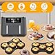 3 Stück Ninja Heißluftfritteuse Zubehör, Silikonform Donuts Backform Airfryer Zubehör Kompatibel Ninja AF400EU, AF500EU, AF300EU, AF451EU, SL400EU, Ölpinsel Enthalten