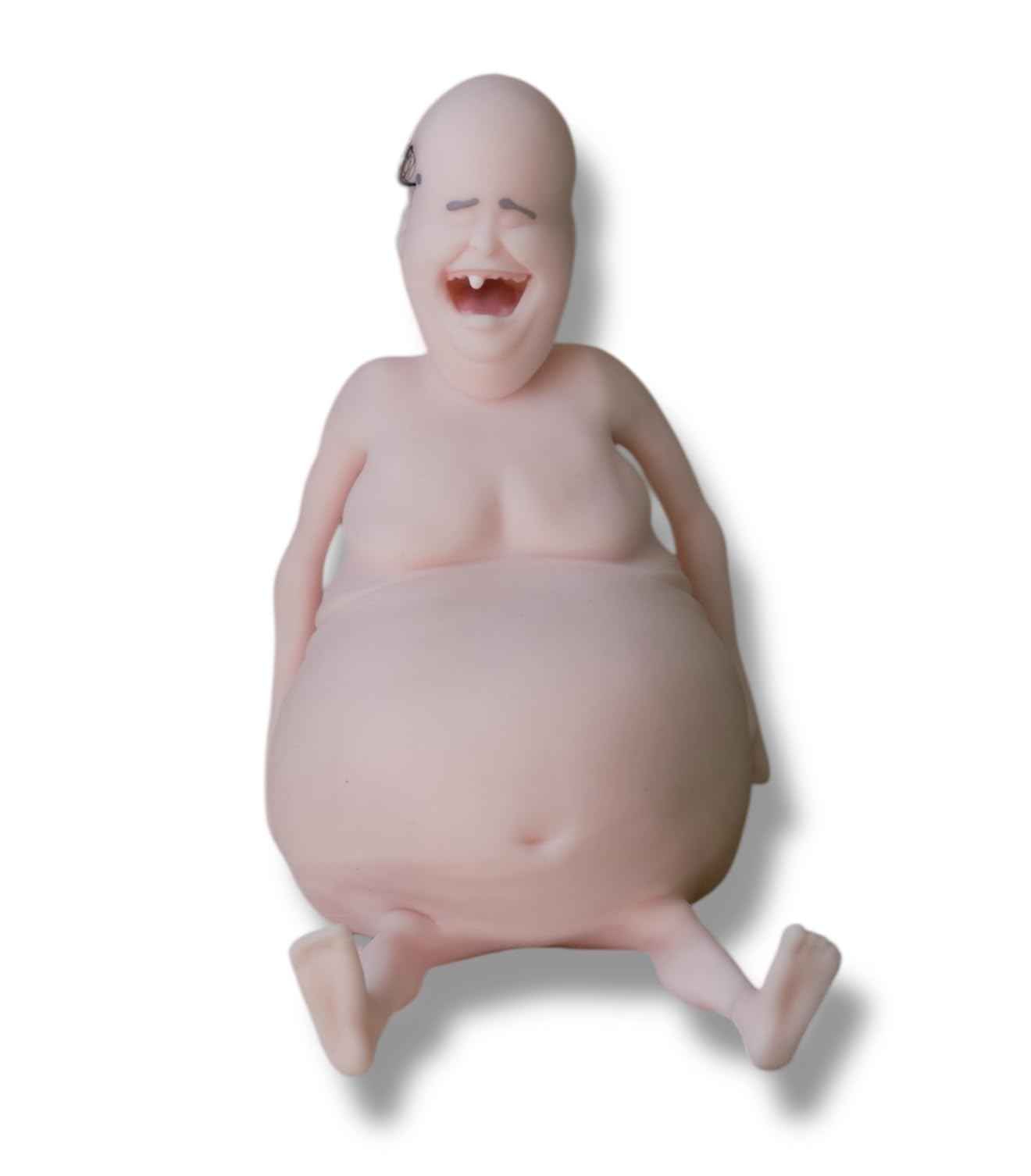 THEMUGLY Rene Doll - Funny Toy for Kids & Adults - Squishy Stress Relief Fidget Toy - Collectible Shelf Sitter (Pink Color, Gel-Filled – Softest