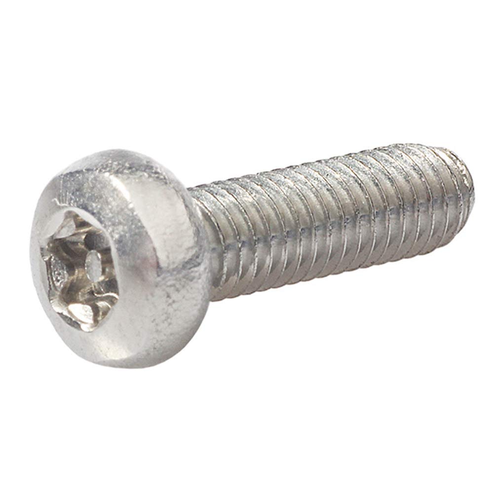 Uxcell M6x60mm 304 Acero Inoxidable Botón Cabeza Torx Seguridad Tamper Prueba Tornillos 10pcs