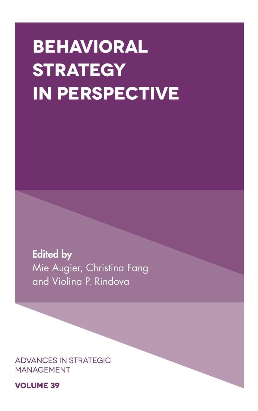 Buy Behavioral Strategy in Perspective: 39 (Advances in Strategic Management, 39) — BookShops.in