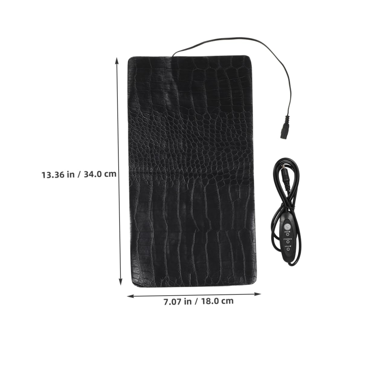 GRIRIW Portable Cat Dog Heating Pad 3 Modes Reptile Heat Mat Safe for Outdoor Indoor Use