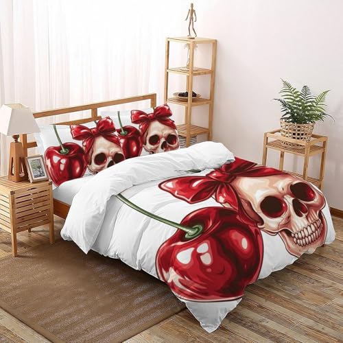 Housse de couette 3D fermeture éclair king 220x240 facile à laver