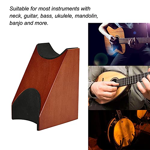 Guitar Neck Rest Support, Wooden Desktop Stand Neck Rest Support Musical Instrument Repair Tool - Image 3