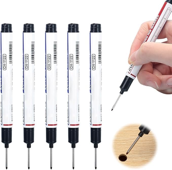 Amazon.com : 5PCS Long Head Deep Hole Markers - 20mm Deep Reach ...