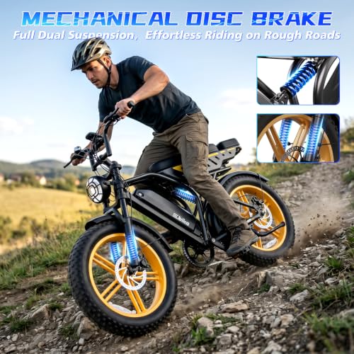 Image of TST Electric Bike for Urban Cycling, 48V 15Ah Battery, 20 inchx4 inch Fat Tire