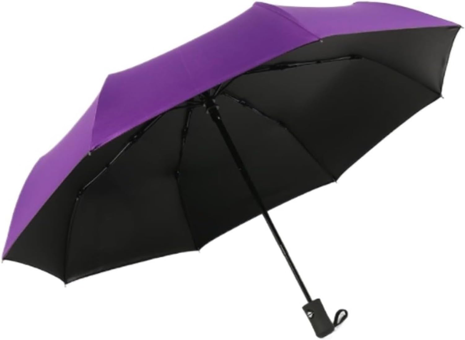AIEIJJH Travel Umbrellas Folding Small Portable Rain Umbrella for Women Lightweight Durable Carry Bag Anti-UV Compact Travel Umbrella for Rainy and Sunny Days, Purple, a