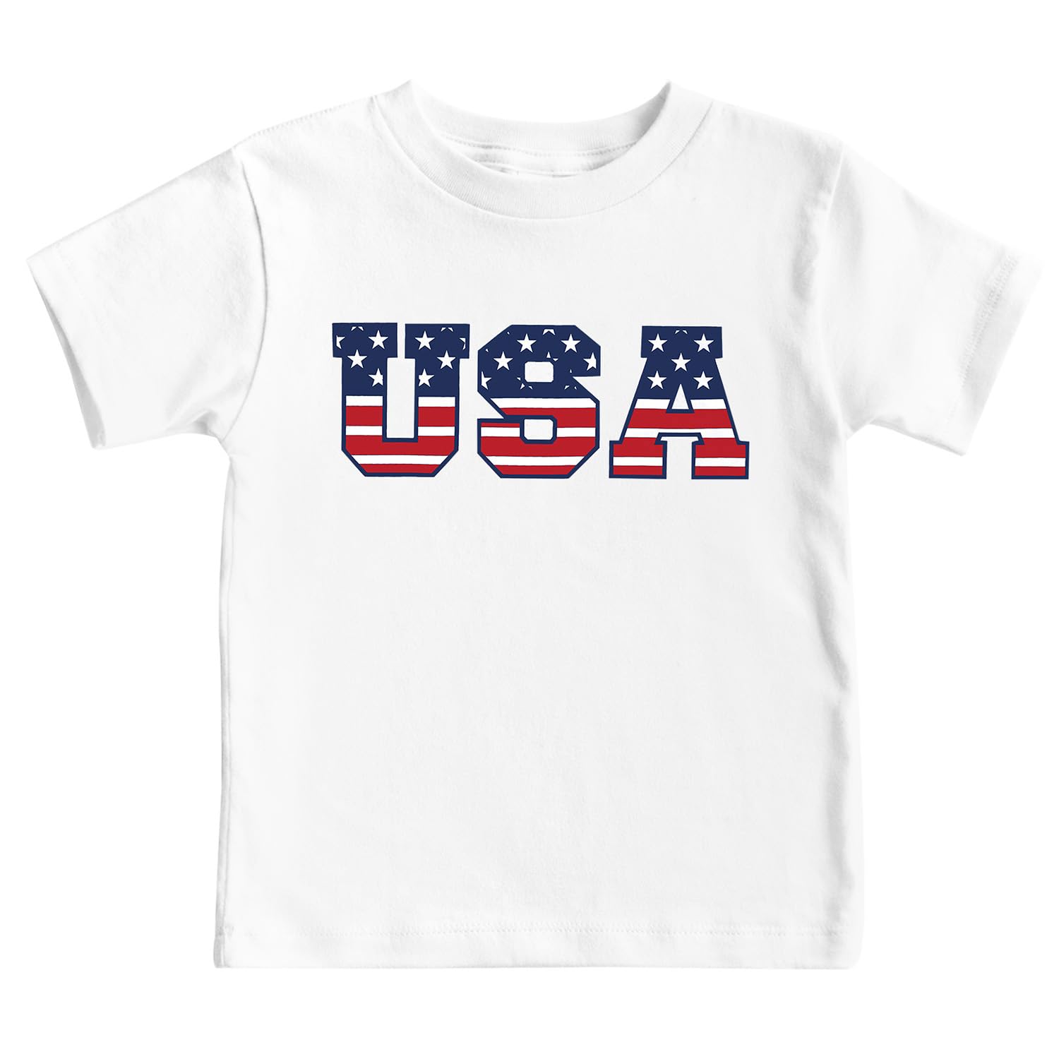 4th of July Shirts Toddler Boys Girls American Flag USA T-Shirt Kids Patriotic Tee Tops