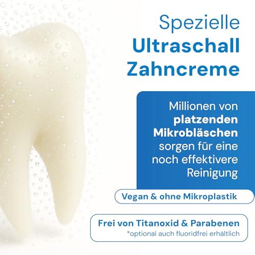emmi-dent Platinum Ultraschallzahnbürste (Starter-Set Holografik) – 96 Mio. Schwingungen & Ultraschall-Zahnpasta | Sanft zu Zähnen & Zahnfleisch | Kein Schrubben | Bis zu 15 Tage Akkulaufzeit – Bild 6