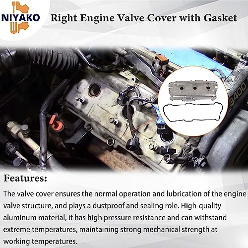 Image of Right Engine Valve Cover with Gasket Replacement# 11201-62040 264-977 Fit 1995-2004 Tacoma 4Runner T100 Tundra 3.4L