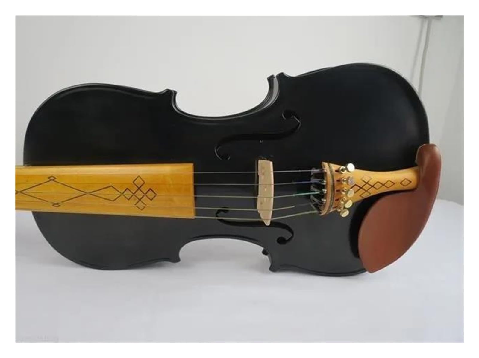 Violino Set Violino elettrico a 5 corde e violino acustico 4/4 in bellissimi colori neri