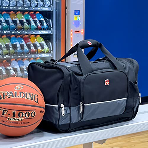 SwissGear Unisex Adult Travel Duffle Bags, Black Coated, 28 Inch