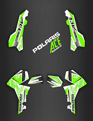 Kit déco Japan Racing Green IDgrafix autocollant Polaris Sportsman ACE quad
